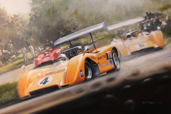 Three of the 17 New Zealand Legends of Speed being honoured at this year's CRC Speedshow, including Bruce McLaren, have been painted by renowned motorsport artist Don Packwood with the unique oil paintings being auctioned and the profits donated to charity.